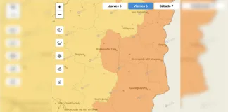 Alerta Meteorológica por Tormentas Fuertes y Ráfagas para Entre Ríos
