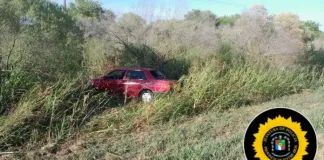 Ruta 39: Joven se durmió al volante y terminó entre los pastos