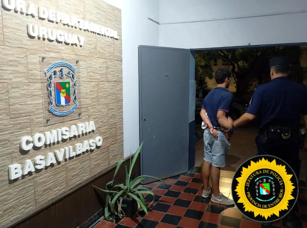 Detenido por Violación de Domicilio y Disturbios en Basavilbaso