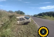 Vuelco en Ruta Provincial 30: Conductor de Macia sufre un accidente y es trasladado a Concepción del Uruguay