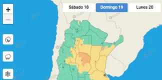 Hay alerta amarilla por tormentas fuertes con lluvias intensas y ocasional caída de granizo
