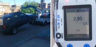 El récord insólito de un conductor en Paraná: 2.95 gr de alcohol en sangre