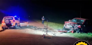 Fatal accidente en Ruta 12: Un muerto y dos heridos en violento choque frontal