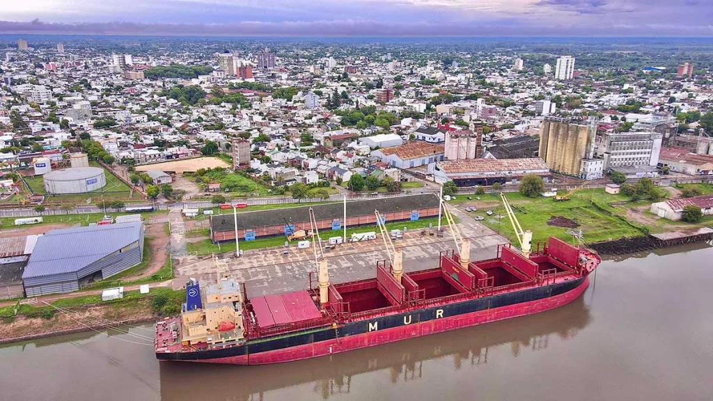 Comenzó la carga de una nueva exportación desde el Puerto de Concepción del Uruguay