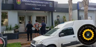 San José; Interceptan vehículo robado en Departamento Uruguay y detienen a su conductor