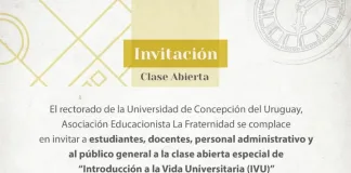 La UCU invita a participar en una clase abierta especial de Introducción a la Vida Universitaria