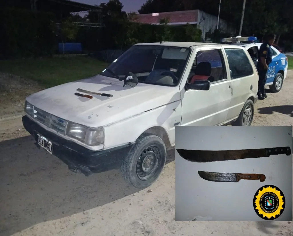 Fueron expulsados de un boliche y regresaron para atacar a los policías con machetes