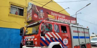 Principio de Incendio en un Supermercado Chino