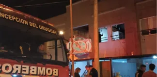 Explosión e incendio en departamento deja tres heridos leves en Barrio Villa Las Lomas Norte