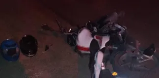 Accidente de Moto en Ruta 39: Dos heridos leves tras caída por un pozo en la ruta