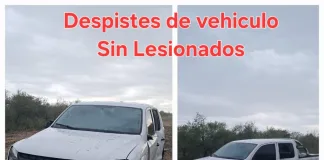 Accidente en la Ruta Provincial N° 1: Camioneta despista cerca de Las Tocas