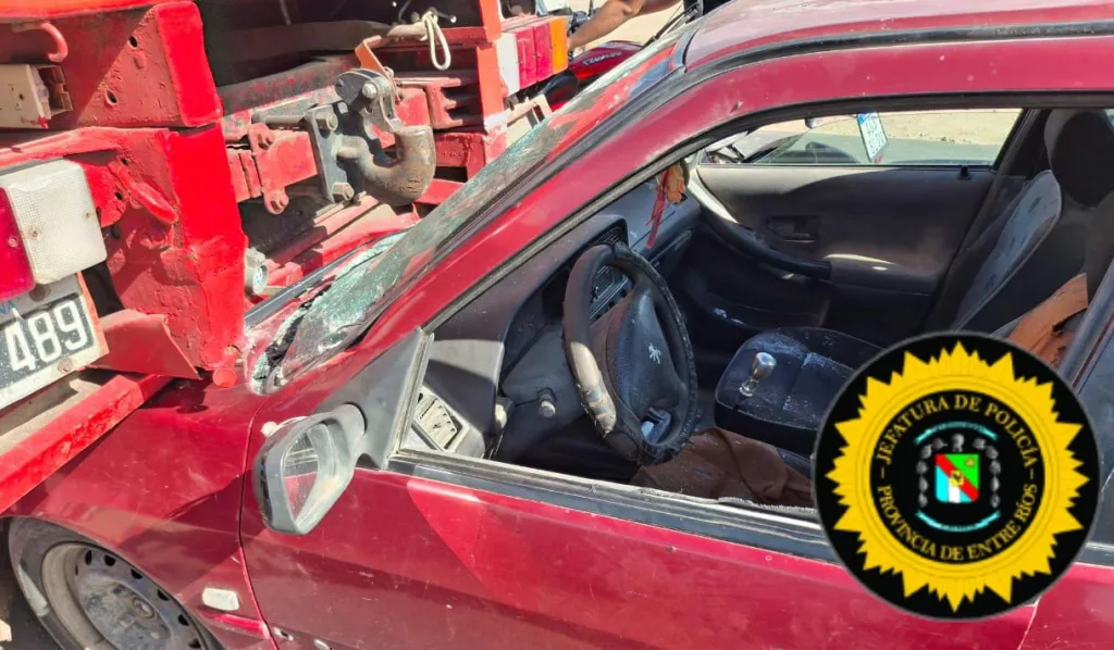 Accidente de Tránsito en Acceso JJ Bruno y 35 del Oeste: Colisión entre camión y automóvil