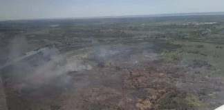 Alerta roja por riesgo extremo de incendios en la provincia