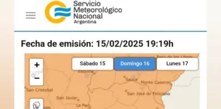 Entre Ríos: Alerta Naranja por tormenta – Madrugada y Mañana del Domingo