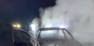 Incendio de Vehículo en la Autovía Gral. Artigas