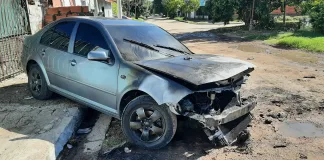 Principio de incendio vehicular en cantera 25