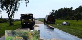 Vuelco en la Ruta Provincial N° 44: Un conductor herido en un siniestro vial cercano a Ruta Nacional N° 14