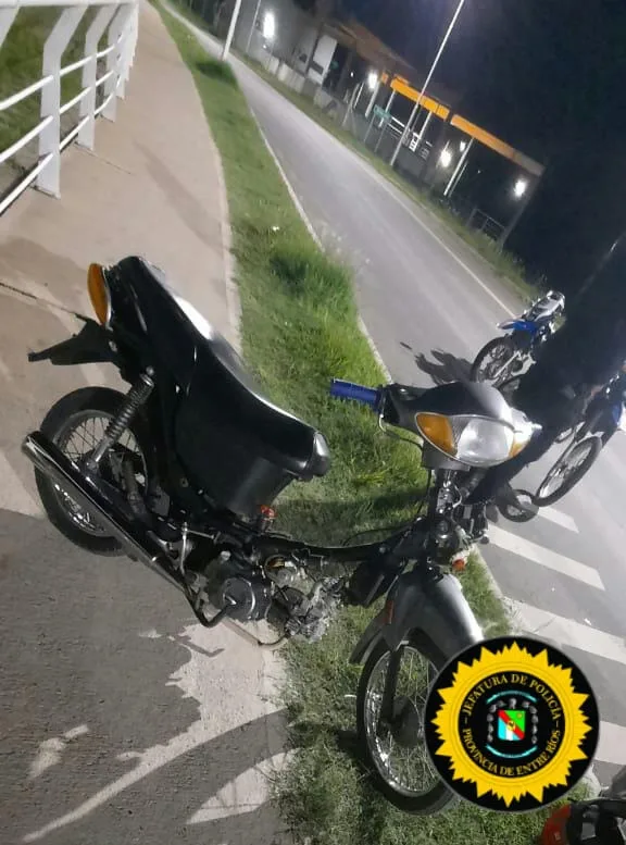 La policía recuperó una motocicleta robada