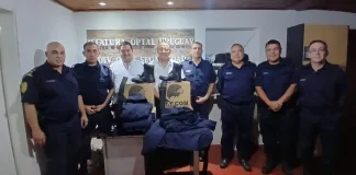 Entregaron equipamiento y materiales para la Comisaría Sauce