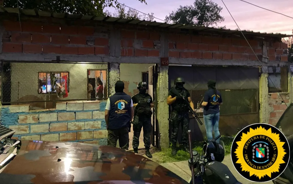 Allanamientos simultáneos en Concordia: Desmantelan red de narcotráfico y detienen a dos personas