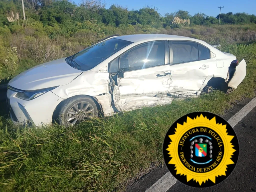 Dos vehículos colisionaron en la mañana de hoy en ruta 12