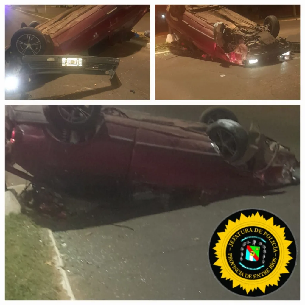 Accidente de tránsito: un conductor terminó hospitalizado