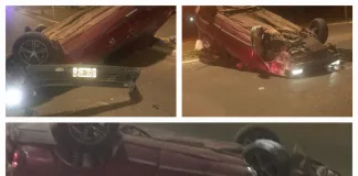 Accidente de tránsito: un conductor terminó hospitalizado