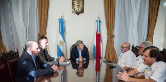 Frigerio recibió a veteranos de Malvinas y respaldó un proyecto conmemorativo en Paraná