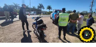 Procedimiento de Narcomenudeo en el acceso a Concepción del Uruguay: motociclista fue sorprendido con marihuana