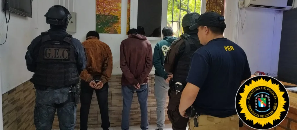 Operativo antidrogas en Chajarí: Cuatro allanamientos y secuestro de cocaína