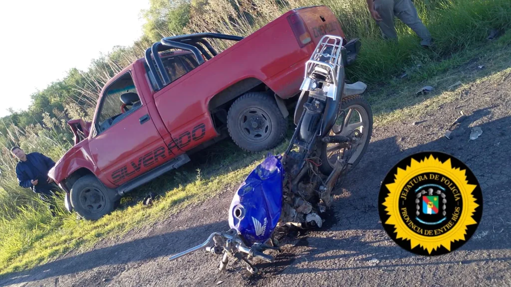 Entre Ríos: Un joven perdió la vida tras colisionar de frente con una camioneta