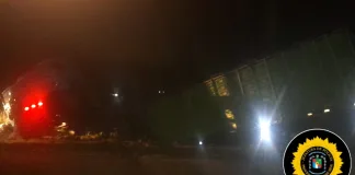 Ruta 39: Vuelco de un camión en Caseros