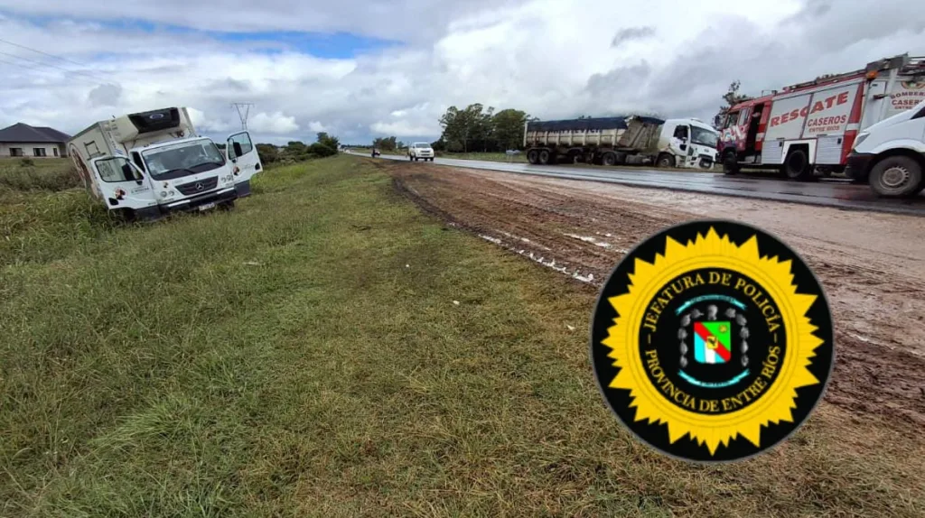 Ruta 39: Colisión entre camiones deja heridos leves