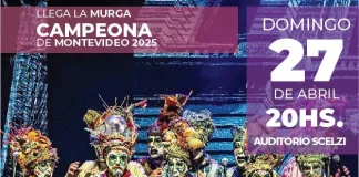 La Murga Campeona del carnaval de Montevideo en Concepción del Uruguay