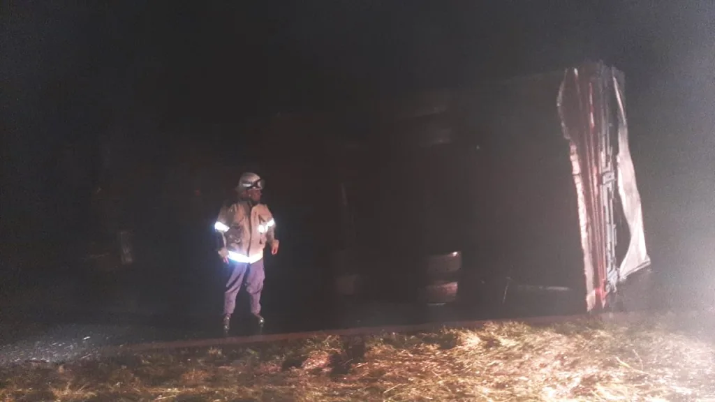 Vuelco de un camión en la Autovía 12 generó demoras