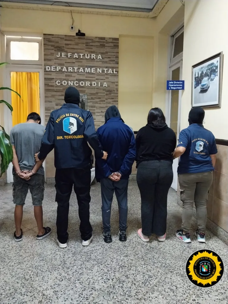 Concordia: Ocho detenidos por narcomenudeo tras múltiples allanamientos