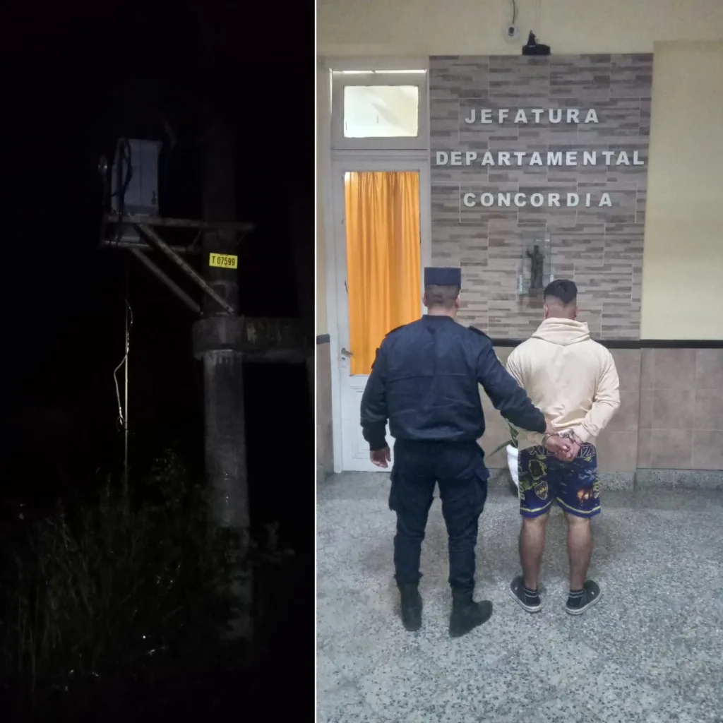 Intentó robar un transformador y lo atraparon in fraganti en plena madrugada