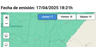Alerta amarilla por tormentas con lluvias intensas
