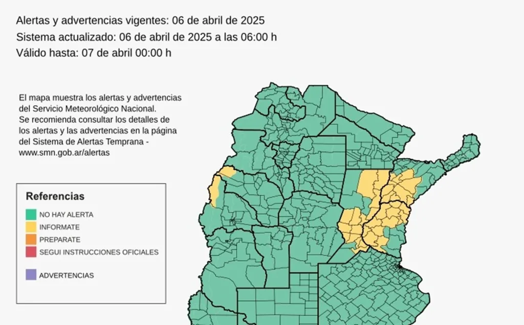 «Alerta amarilla por tormentas y lluvias intensas: ¿Qué zonas serán afectadas?»