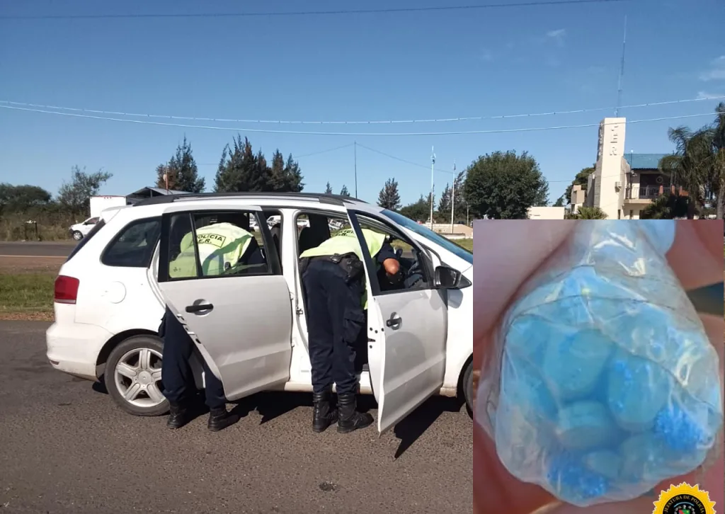 Detectan pastillas psicotrópicas ocultas en un automóvil que ingresaba desde Brasil