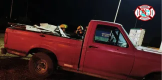 Principio de Incendio Vehicular en Estación de Servicio «Puma» en la Autovía