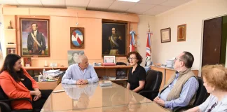 Lauritto recibió a la Delegada del País Vasco