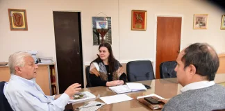 25° Aniversario de UADER: Lauritto con autoridades universitarias