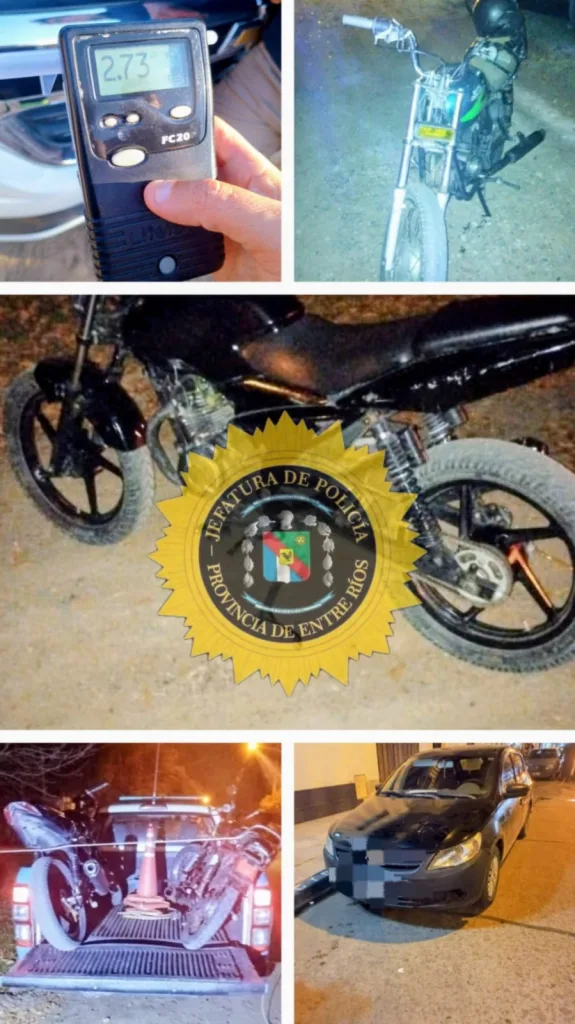 Continúan los operativos de control vehicular en Villaguay: positivos resultados y retención de motos