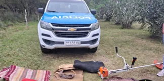 Allanamiento positivo por robo rural en Arroyo Molino recuperan elementos