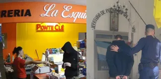 Joven que intentó asaltar un local con un arma blanca se entregó a la policía