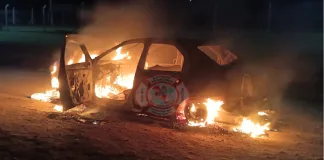 Incendio vehicular en Barrio El Bosque dejó pérdidas totales