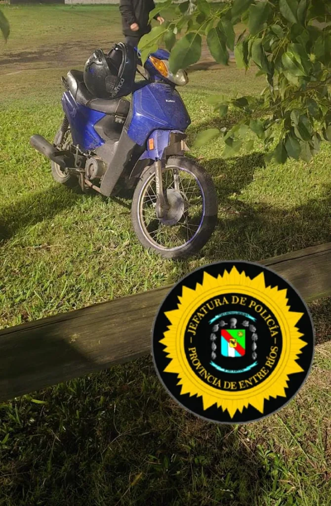 Secuestran una motocicleta en Basavilbaso en presunto estado de abandono