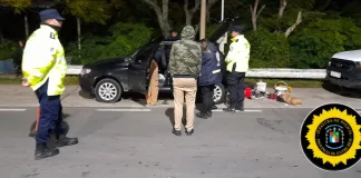 Secuestran droga, dinero y municiones a una pareja de Gualeguaychú en un control vial en Gualeguay