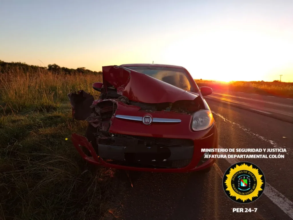 Siniestro vial en la Autovía Gervasio Artigas